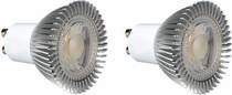 Hudson Reed LED Lamps 2 x GU10 5W Dimmable COB LED Lamps (Cool White).