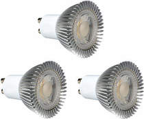 Hudson Reed LED Lamps 3 x GU10 5W Dimmable COB LED Lamps (Cool White).