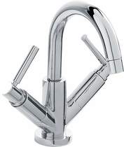 Hudson Reed Tec Basin Tap With Small Spout, Waste & Lever Handles.
