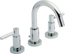 Hudson reed tec 3 tap hole basin tap with small spout & lever handles.