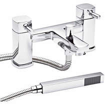 Nuie Munro Bath Shower Mixer Tap With Kit (Chrome).