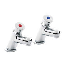 Ultra Water Saving Non Concussive Basin Taps (Chrome).