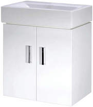 Italia Furniture Wall Mounted Vanity Unit With Basin 595x450x320mm.
