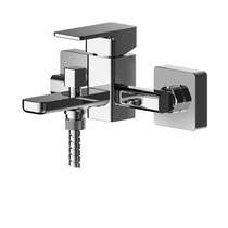 Nuie Windon Wall Mounted Bath Shower Mixer Tap With Kit (Chrome).