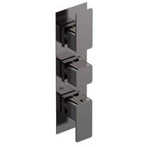 Nuie Windon Concealed Thermostatic Shower Valve (3 Outlets, Gun Metal).
