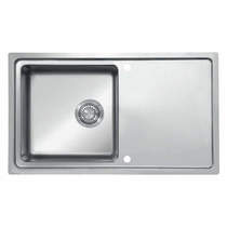 UKINOX Micro Inset Slim Top Kitchen Sink (860/500mm, S Steel, LH).