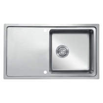 UKINOX Micro Inset Kitchen Sink (860/500mm, S Steel, RH).