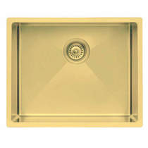 UKINOX ColorX Flush Mount Kitchen Sink (550/450mm, Gold).