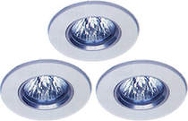 Lights 3 x Low voltage white halogen downlighter with lamps & transformers.