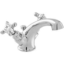 Vado Axbridge Mono Basin Mixer Tap With Pop Up Waste & Crosshead Handles (Chrome).