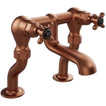 Vado Axbridge Bath Filler Tap With Crosshead Handles (Brushed Bronze).