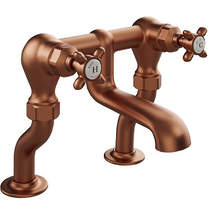Vado Axbridge Bath Filler Tap With Crosshead Handles (Brushed Bronze).
