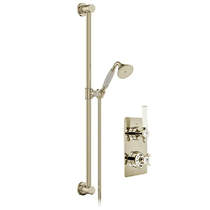 Vado Axbridge Thermostatic Shower Valve With Slide Rail Kit (Bright Nickel).