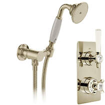 Vado Axbridge Thermostatic Shower Valve With Mini Shower Kit (Bright Nickel).
