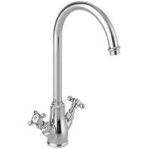 Vado Axbridge Kitchen Mixer Tap With Crosshead Handles (Chrome).
