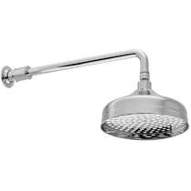 Vado Axbridge Traditional Shower Head & Arm (200mm, Chrome).