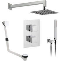 Vado Shower Packs Thermostatic Shower Set With 3 Outlets (Chrome).