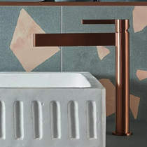 Vado Edit Tall Basin Mixer Tap (Brushed Bronze).