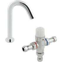 Vado I-Tech Infra-Red Deck Mounted Spout Basin Tap & Thermostatic Valve.