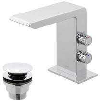 Vado Omika Mono Basin Mixer Tap With Universal Waste (Chrome).