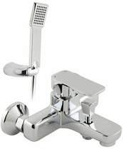 Vado Phase Wall Mounted Bath Shower Mixer Tap & Shower Kit (2 Hole).
