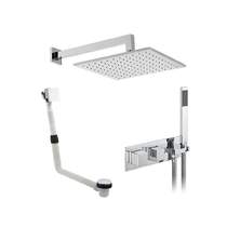 Vado Notion Thermostatic Shower Set With 3 Outlets (Chrome).