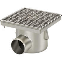 VDB Industrial Drains Drain With Horizontal Outlet 300x300mm (Mesh).