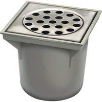 VDb bucket drains abs drain 200x200mm (stainless steel grate).