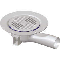 VDb vinyl drains shower drain with horizontal outlet 197mm (polypropylane).