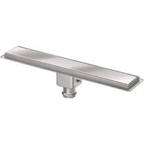 VDB Channel Drains Standard Shower Channel 600x100mm (Plain, S Steel).