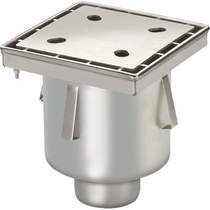 VDB Industrial Drains Drain With 110mm Vertical Outlet 250x250mm.