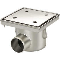 VDB Industrial Drains Drain With 110mm Horizontal Outlet 300x300.