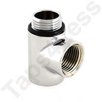 Crown elements dual fuel t piece (chrome).