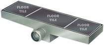Waterworld Stainless Steel Wetroom Tile Channel With Side Outlet. 1020mm.