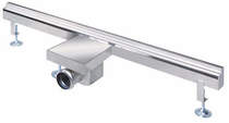 Waterworld Wall Channel Gully With Side Outlet 1000mm (Stainless Steel).