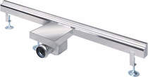 Waterworld Wall Channel Gully With Side Outlet 800mm (Stainless Steel).