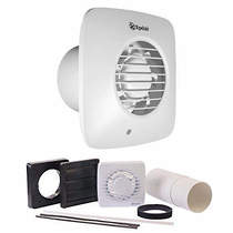 Xpelair Simply Silent Extractor Fan With Timer & Kit (100mm).
