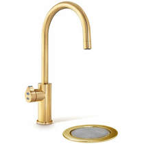 Zip Arc Design Boiling, Chilled & Sparkling Tap With Font (Brushed Gold).